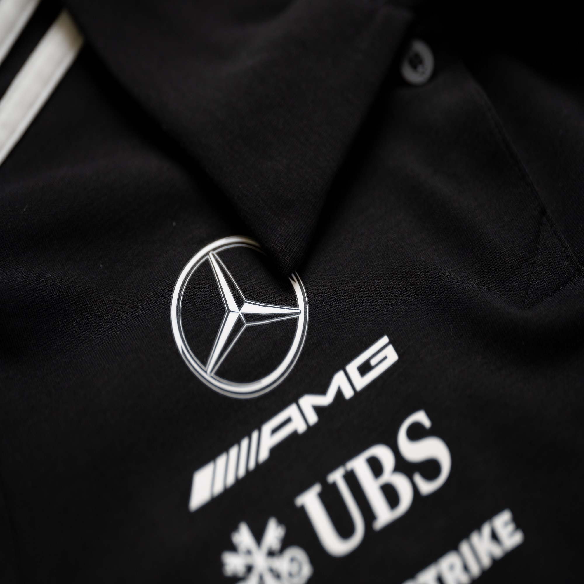 Mercedes AMG Petronas adidas F1 2025 Team Polo - Black Mercedes AMG Petronas adidas F1 2025 Team Polo - Black