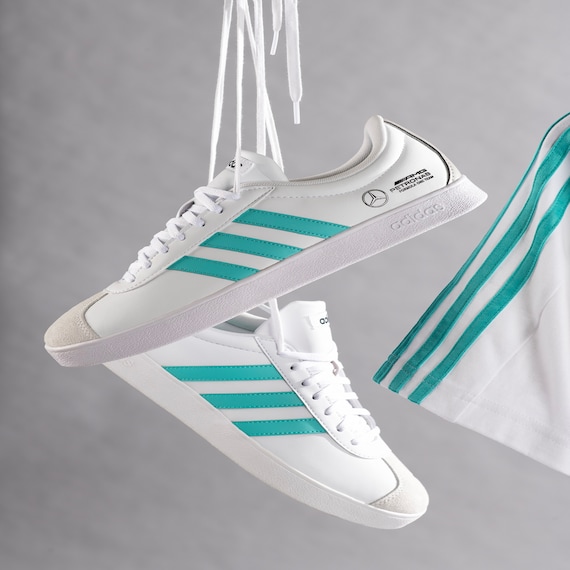 Mercedes AMG Petronas adidas VLCourt Base Trainer - White