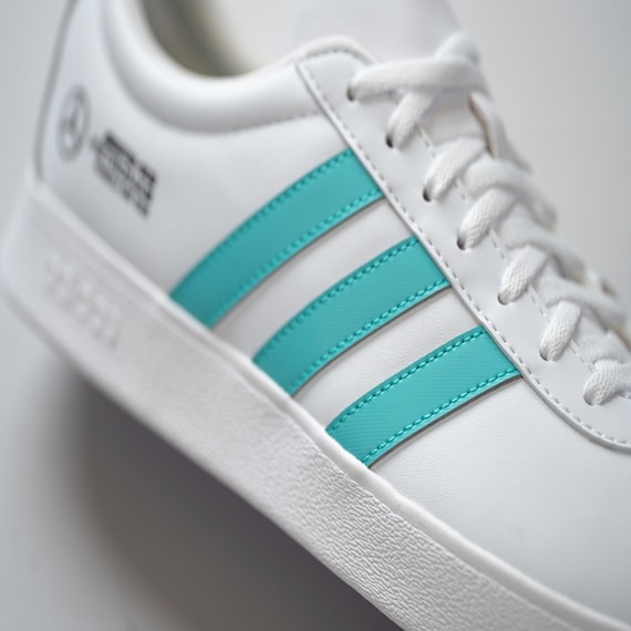Mercedes AMG Petronas adidas VLCourt Base Trainer - White