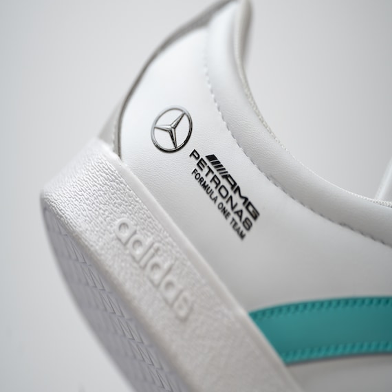 Mercedes AMG Petronas adidas VLCourt Base Trainer - White