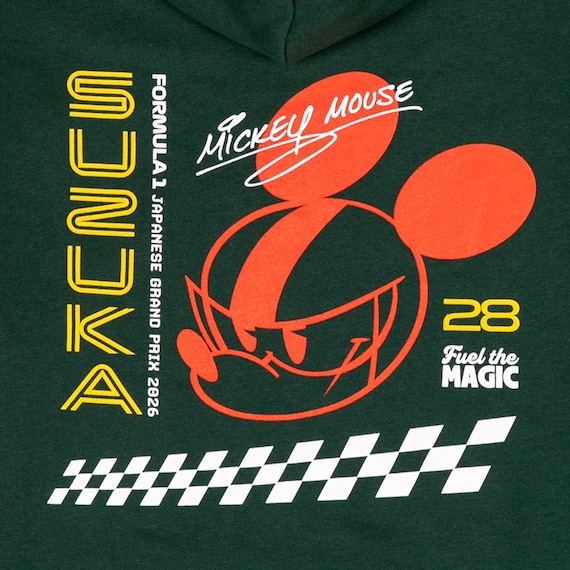 新品未開封　ディズニー F1 コラボ　パーカー　グリーン　ユーロサイズM フォーミュラ1 X ディズニー スペシャルエディション ジャパンGP